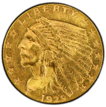 1929 $2.5 MS63+ PCGS