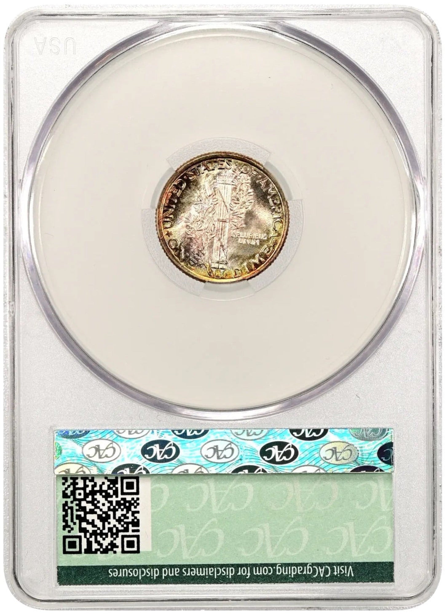 1934 10C MS68 FB CACG REVERSE HOLDER