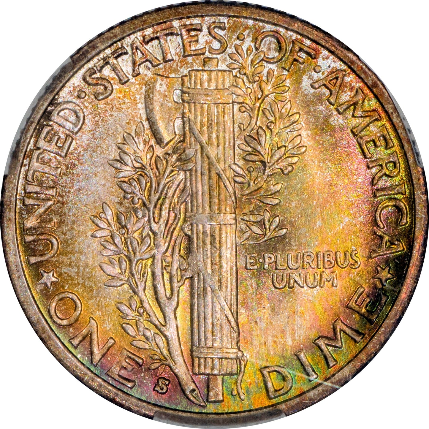 1935-S 10C MS68 CACG 10C