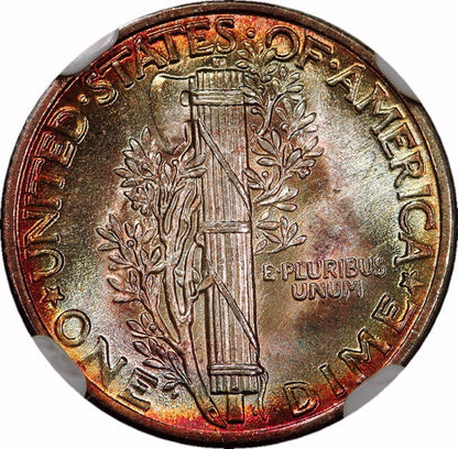 1935 10C MS68 FB PCGS CAC 10C