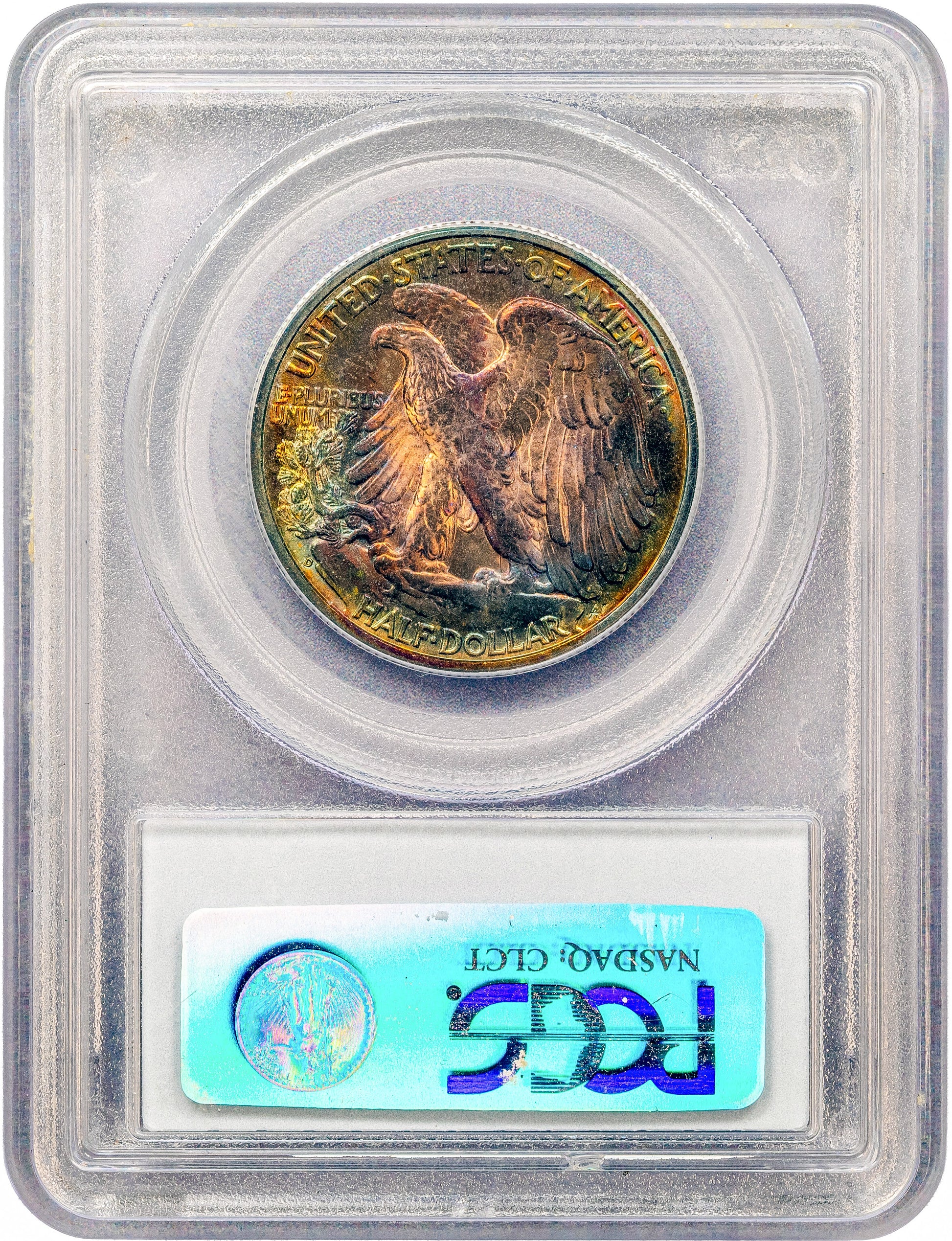 1937-D 50C MS66 PCGS REVERSE HOLDER