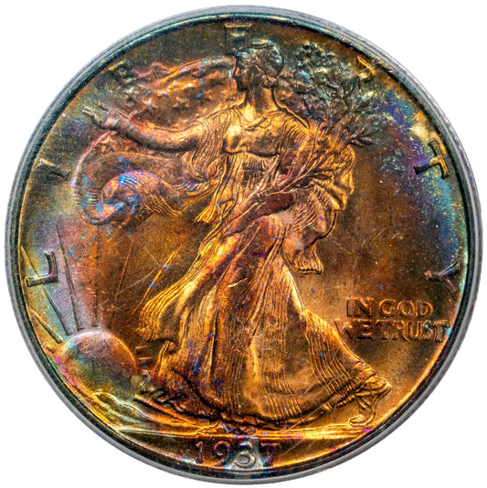 1937-D Walking Liberty Half Dollar 50C MS66 PCGS