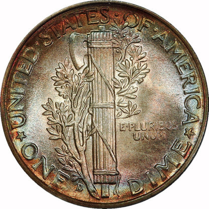 1937 D 10C MS68 + FB PCGS CAC 10C