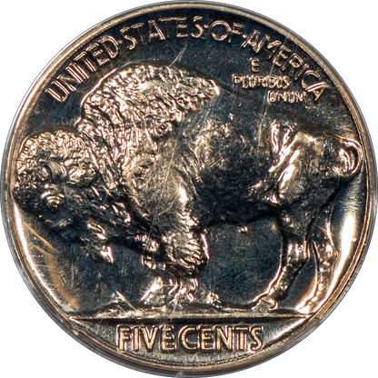 1937 Proof Buffalo Nickel 5C PR67 PCGS CAC REVERSE