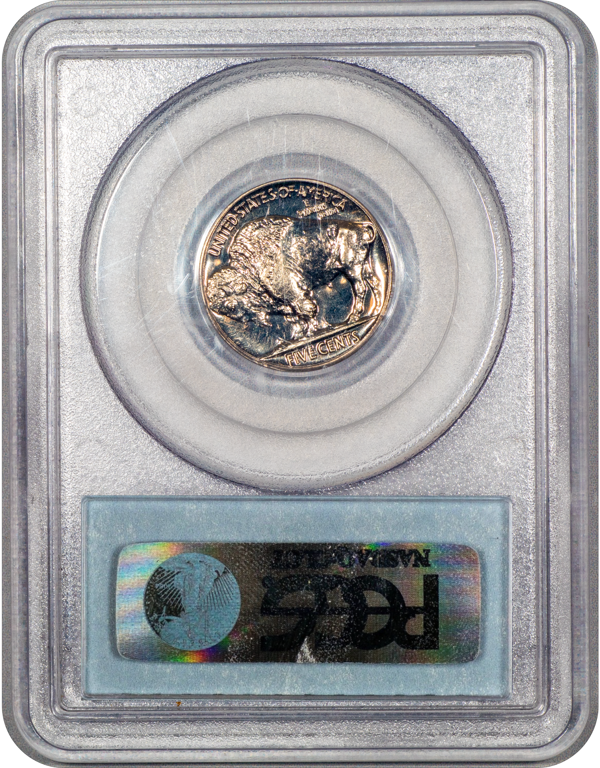 1937 Proof Buffalo Nickel 5C PR67 PCGS CAC REVERSE HOLDER