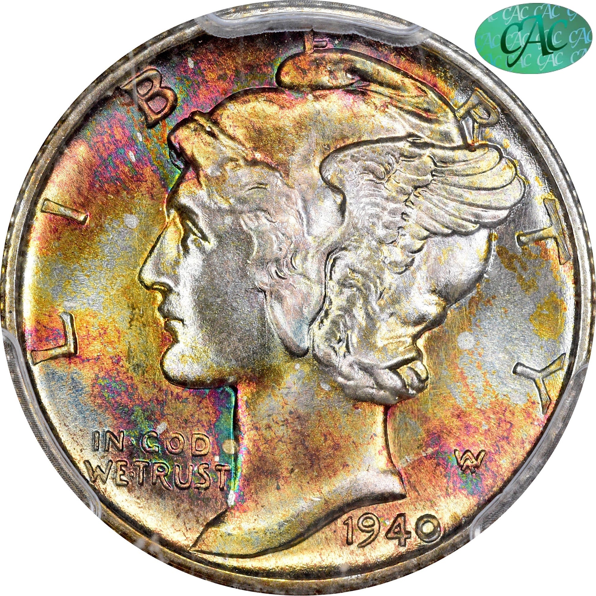 1940-D 10C MS68 PCGS CAC 10C