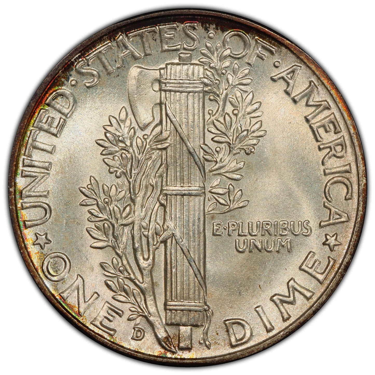 1942-D 10C MS68 FB PCGS CAC REVERSE