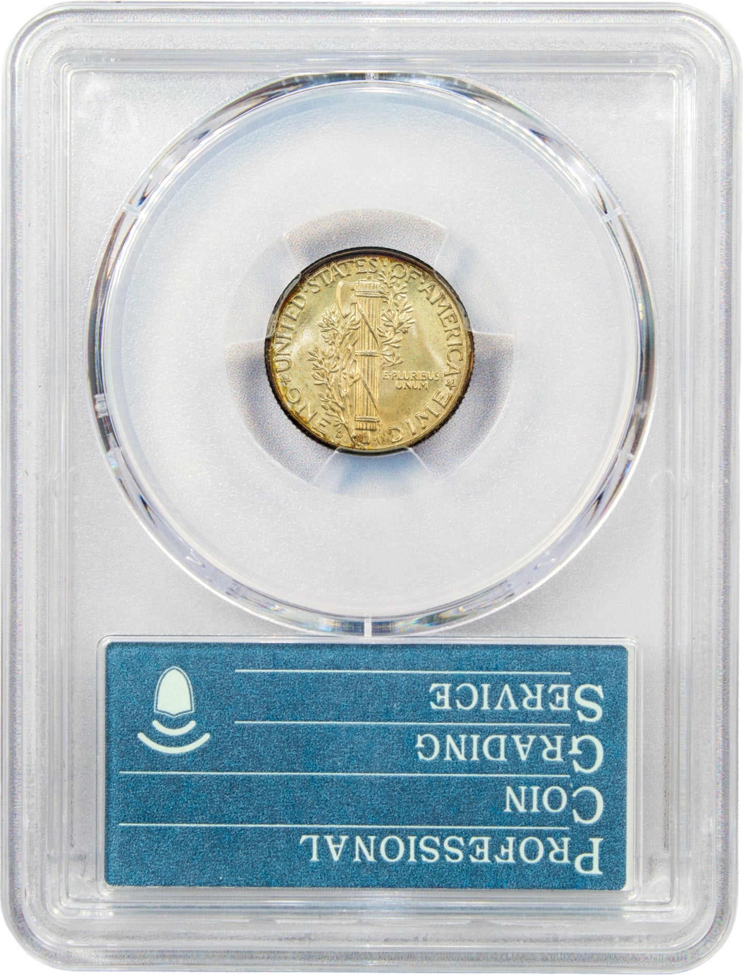 1942-D 10C MS68 FB PCGS CAC REVERSE HOLDER