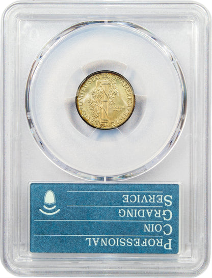 1942-D 10C MS68 FB PCGS CAC REVERSE HOLDER