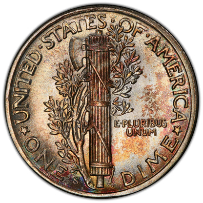 1943-S 10C San Francisco Mercury Dime MS68 FB PCGS CAC 10C