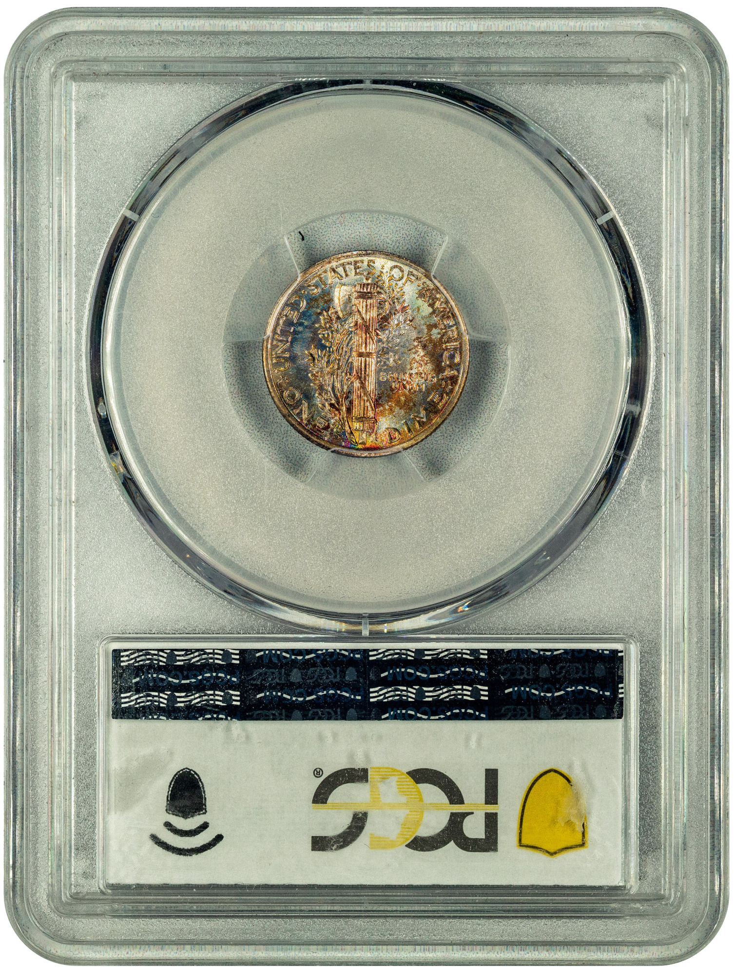 1943-S 10C San Francisco Mercury Dime MS68 FB PCGS CAC REVERSE HOLDER