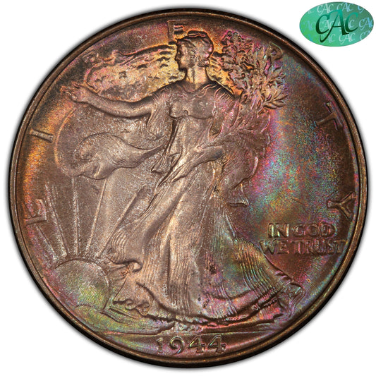 1944 50C Ms67 + Pcgs Cac