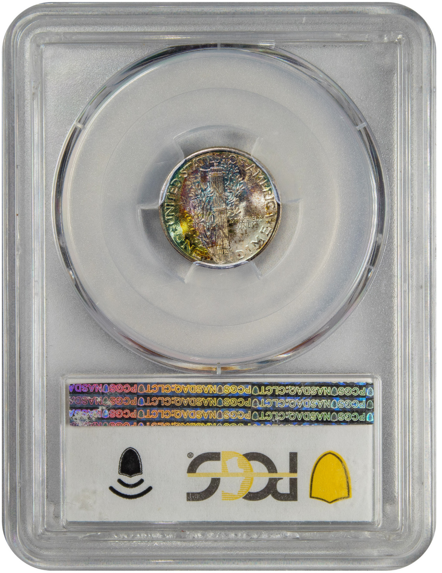 1944-D 10C MS68+FB PCGS CAC REVERSE HOLDER