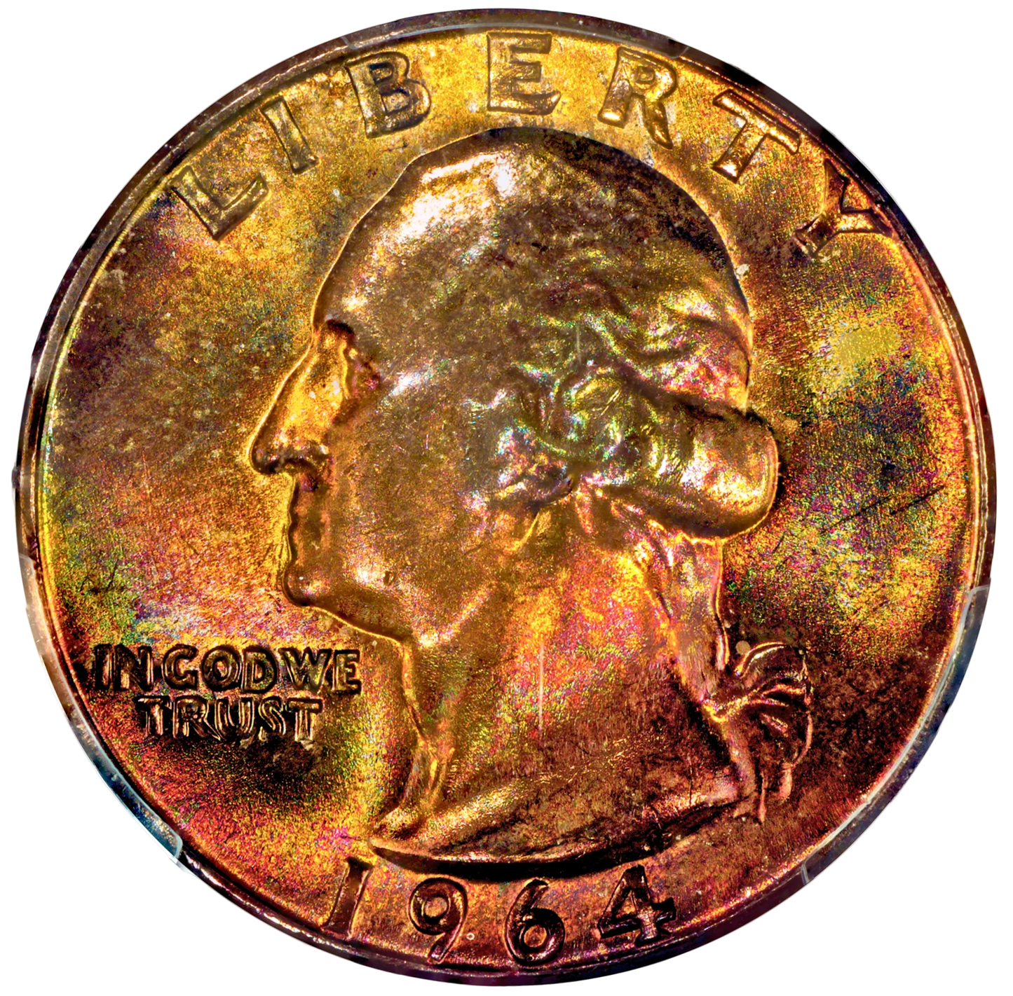 1964-D 25C Washington Quarter MS68 PCGS
