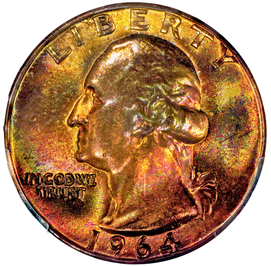 1964-D 25C Washington Quarter MS68 PCGS
