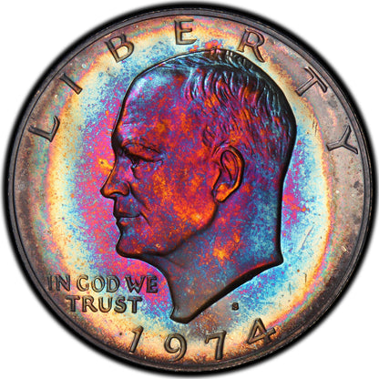 1974-S $1 SILVER IKE DOLLAR PR66 DCAM PCGS