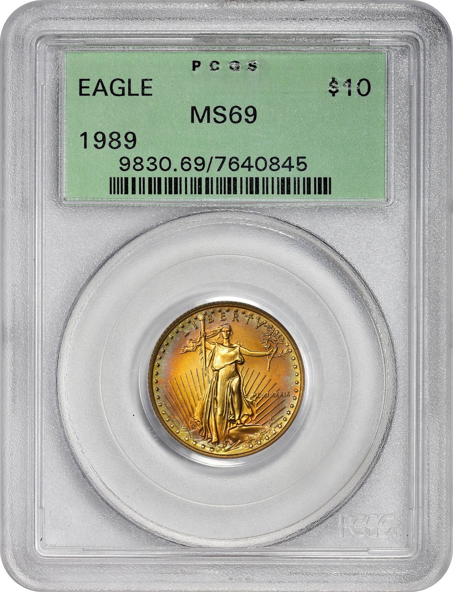 1989 $10 MS69 OGH PCGS