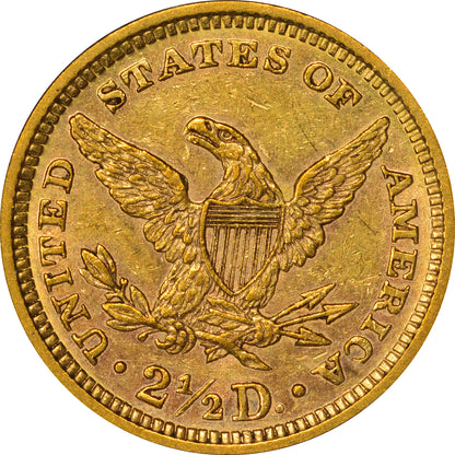 1868 $2.5 AU58 PCGS CAC