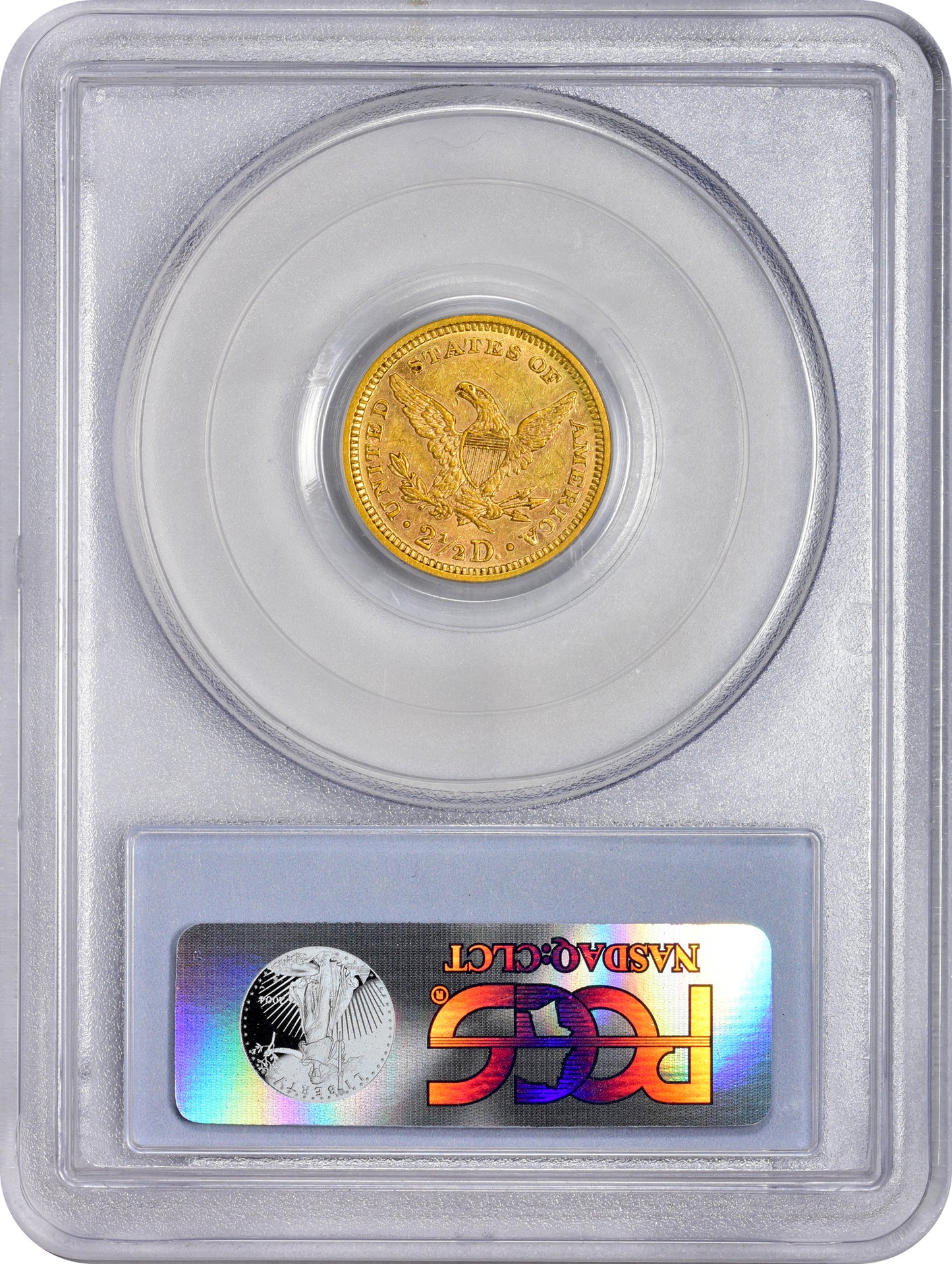 1868 $2.5 AU58 PCGS CAC