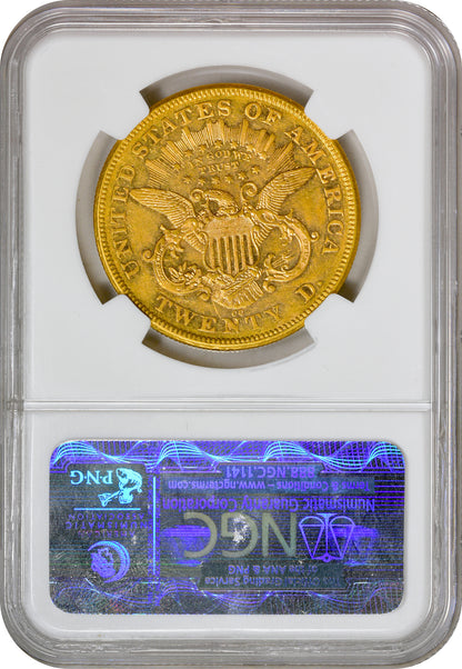 1876-CC $20 AU58 NGC CAC EX "Col." E.H.R GREEN