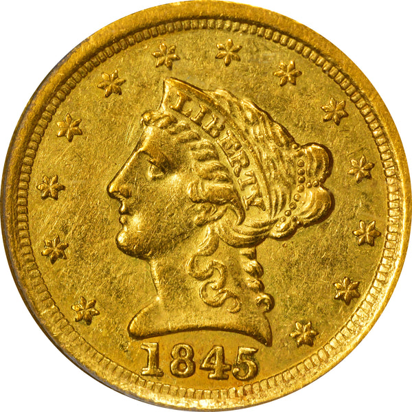 1845-O $2.5 AU53 PCGS