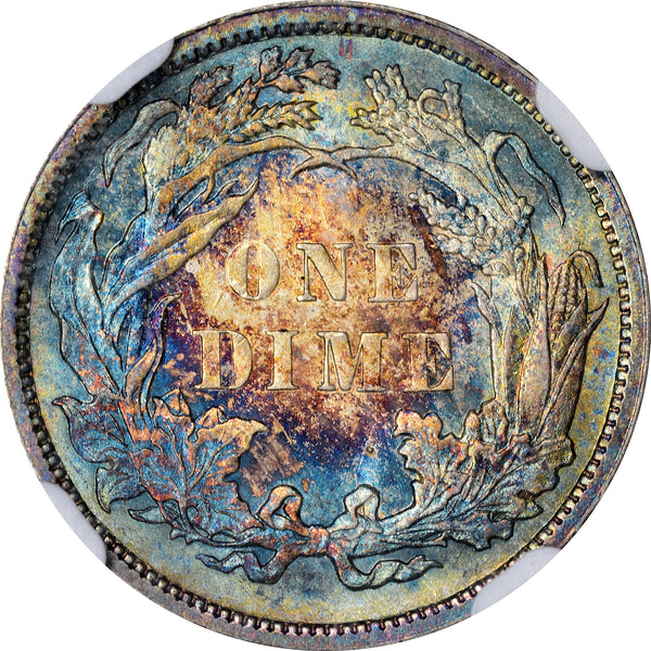 1886 10C MS66 NGC