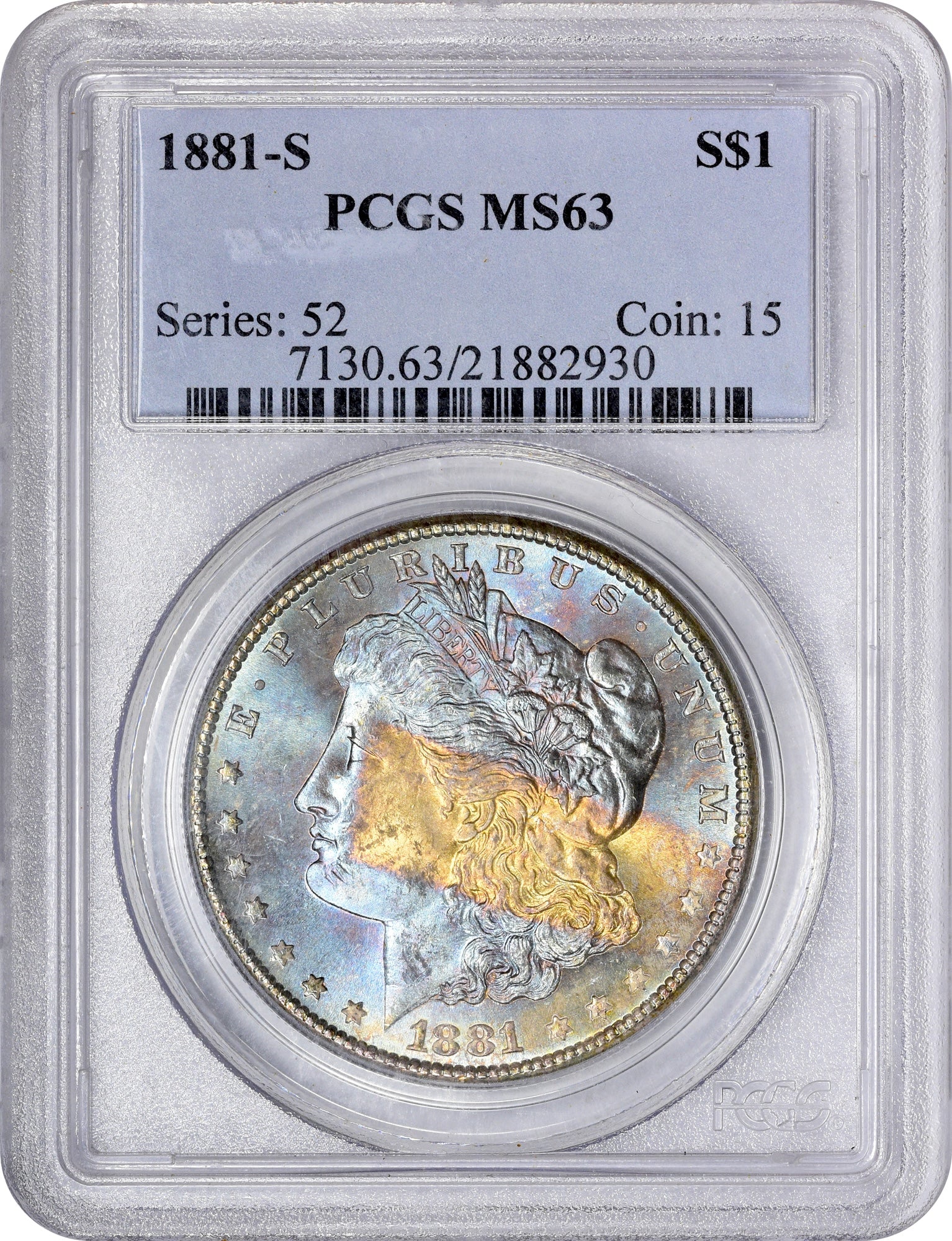 1881-S $1 MS63 PCGS 