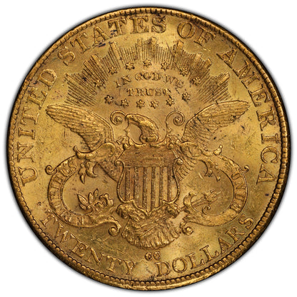 1891-CC $20 AU58 PCGS CAC