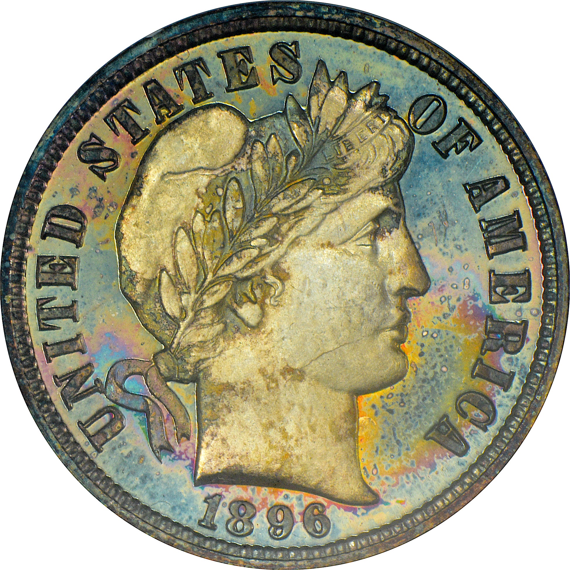 1896 10C PR67 OH NGC CAC