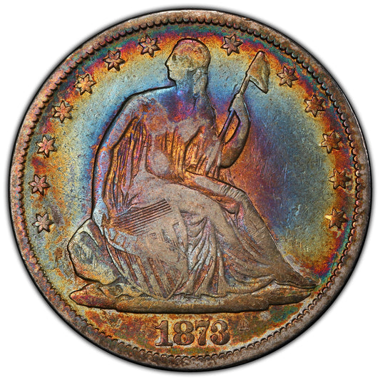 1873 50C F12 NO ARROWS CLOSED 3 PCGS