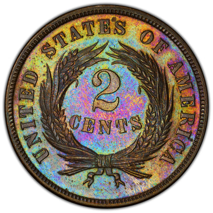 1872 2C PR64 BN PCGS