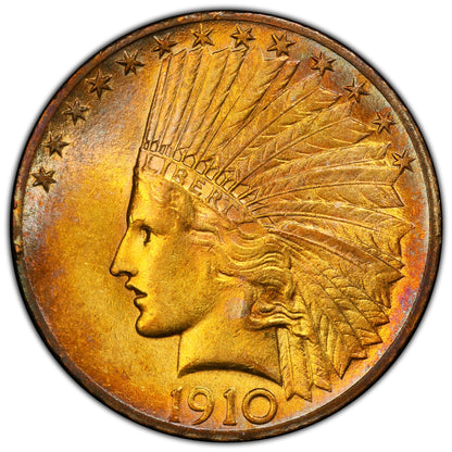 1910 $10 AU58 PCGS