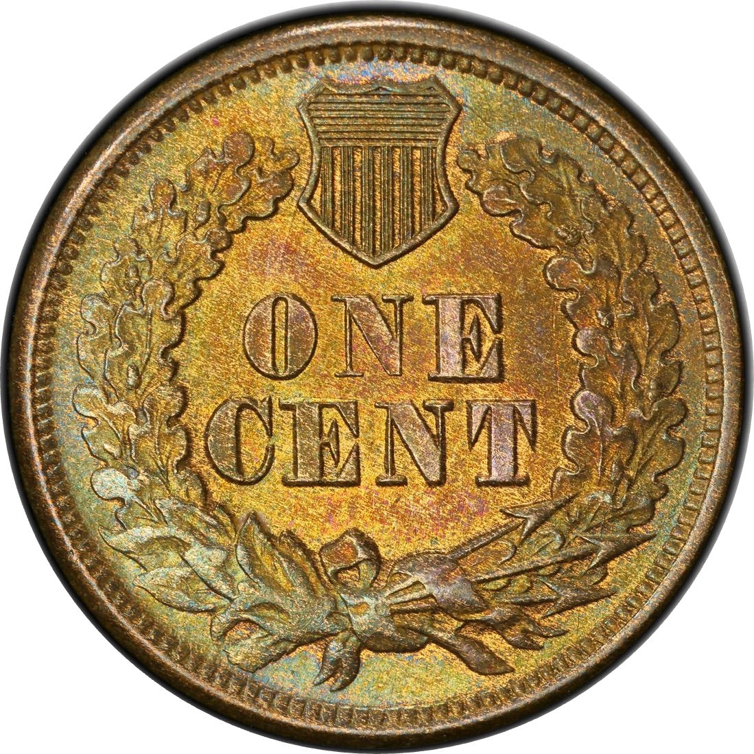 1864 1C L ON RIBBON MS64 BN PCGS CAC EEPS