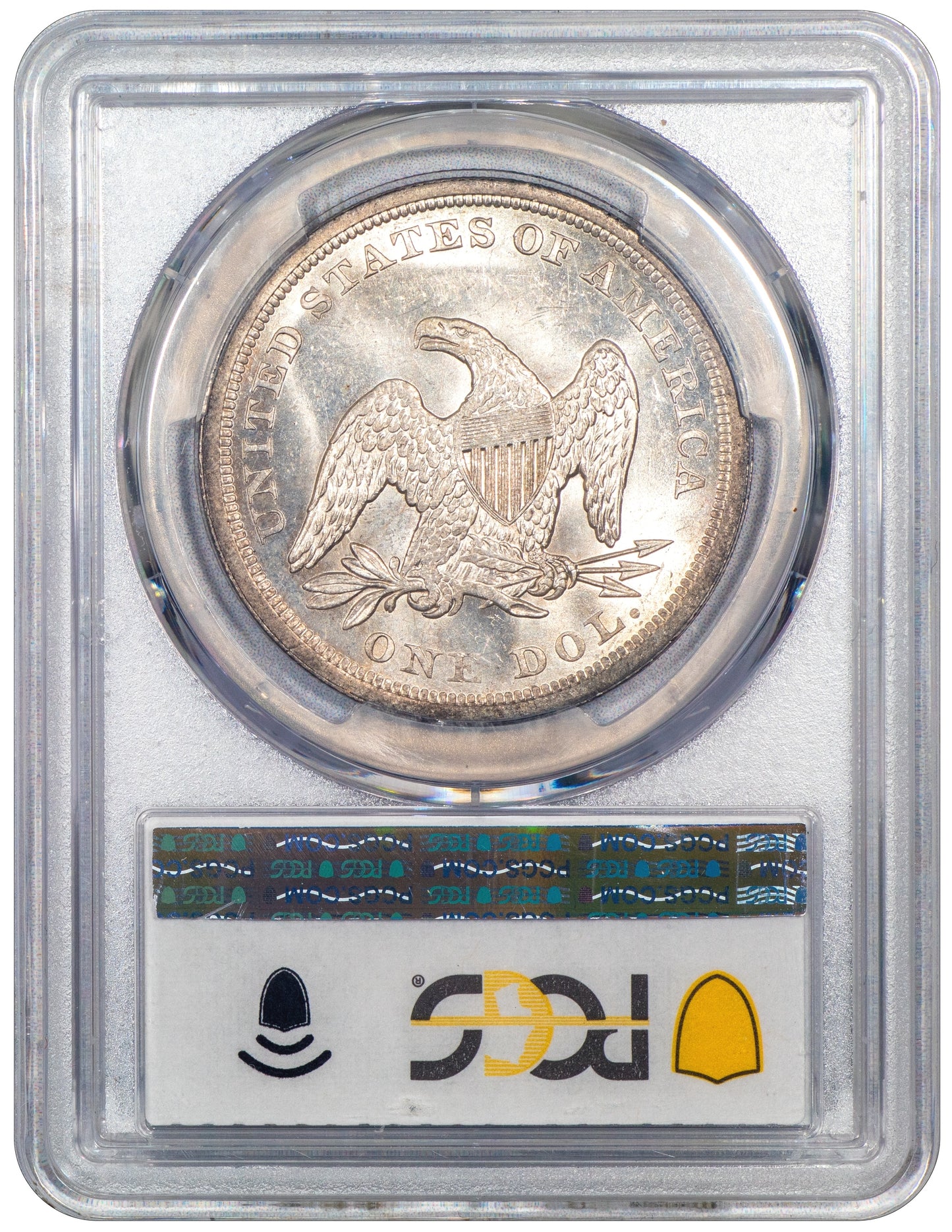 1843 $1 MS64 PCGS CAC