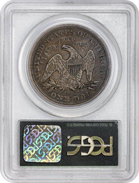 1873-CC $1 VF30 OGH PCGS CAC