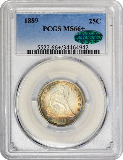 1889 25C MS66+ PCGS CAC