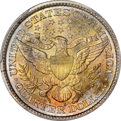 1899-S 25C Ms67 Pcgs Cac