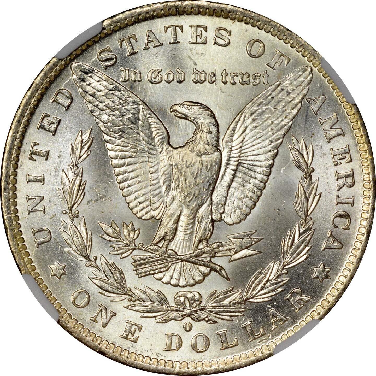 1884-O $1 MS64 NGC