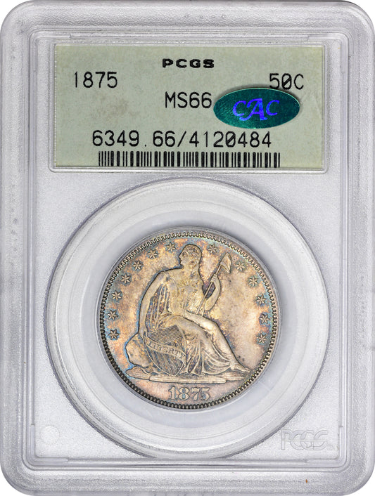 1875 50C MS66 OGH PCGS CAC