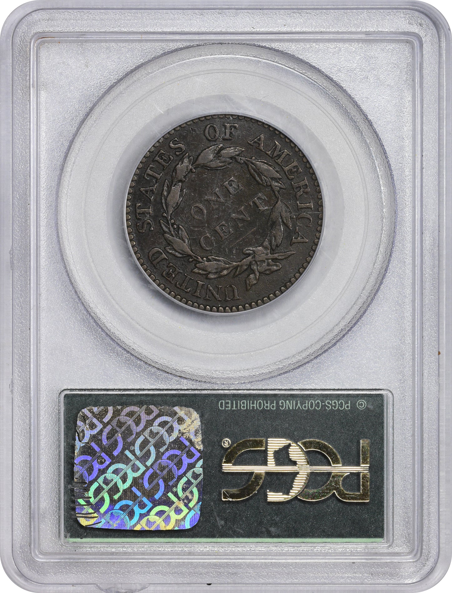 1821 1C VF30 OGH PCGS CAC