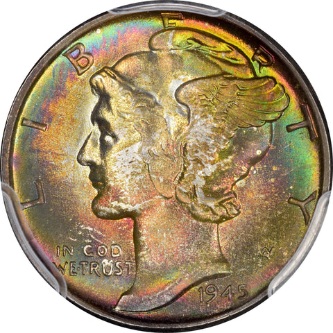 1945 10C Ms68 Pcgs Cac