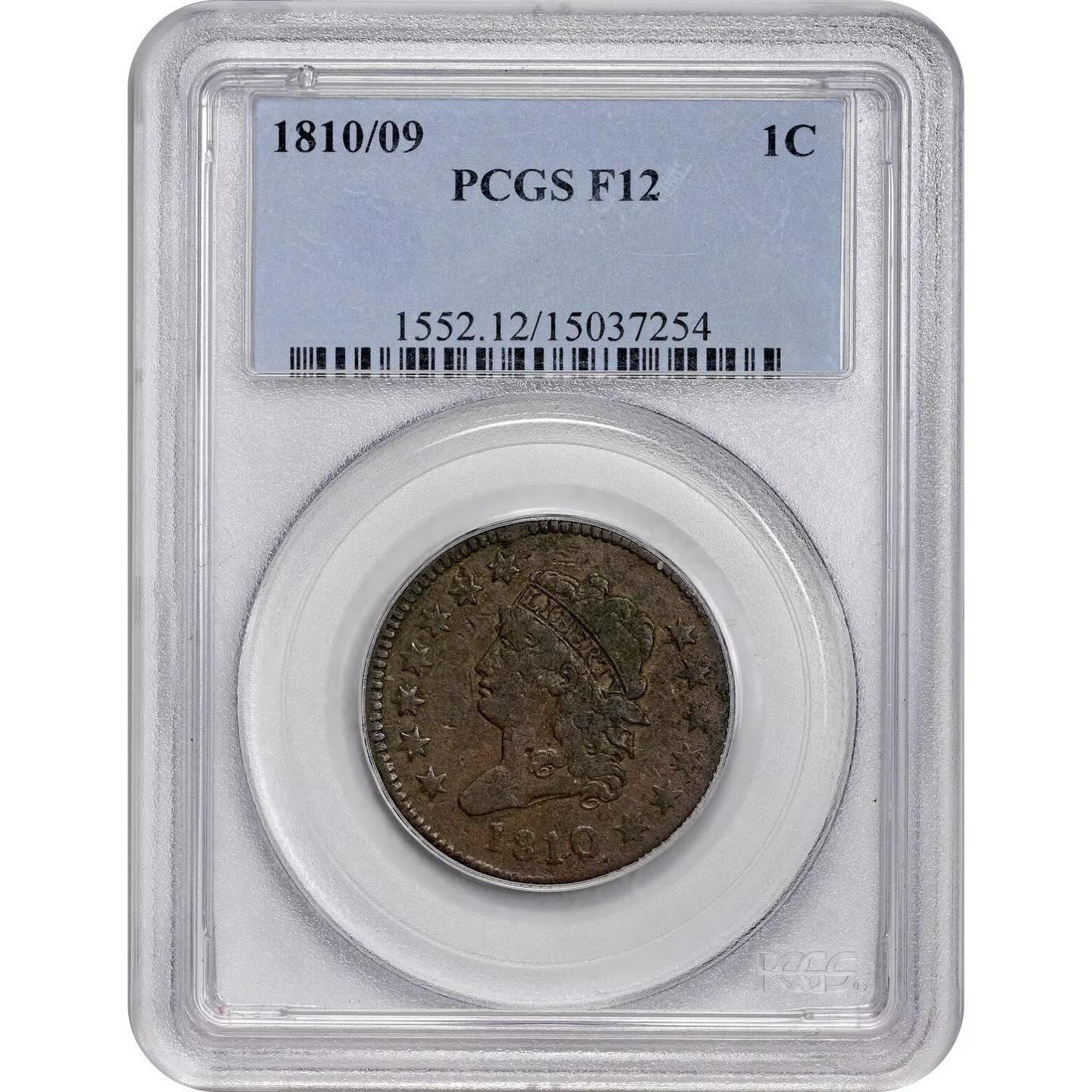 1810/09 1C F12 PCGS