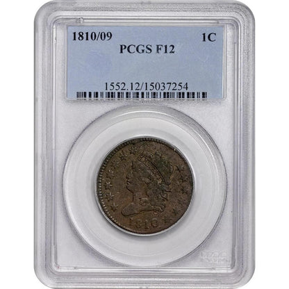 1810/09 1C F12 PCGS