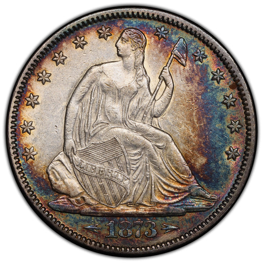 1873 50C ARROWS AU50 PCGS