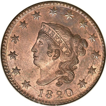 1820 1C MS65 RD NGC PITTMAN