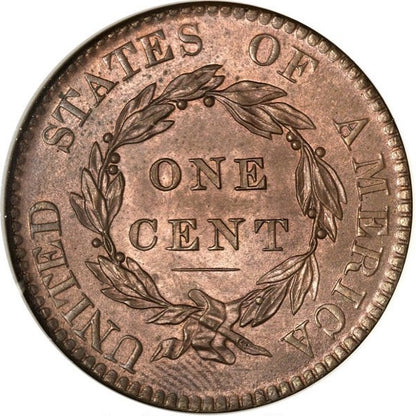 1820 1C MS65 RD NGC PITTMAN