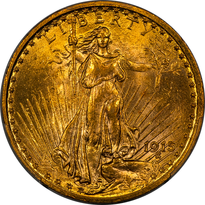 1915 $20 MS64 PCGS