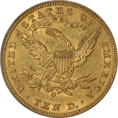 1888-O $10 AU55 OGH PCGS GOLD CAC