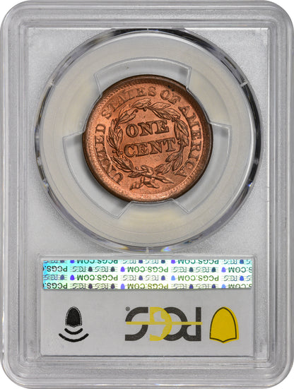 1853 1C MS65+ RD PCGS CAC