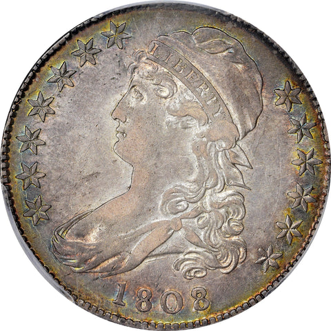 1808/7 50C Au53 Pcgs Cac